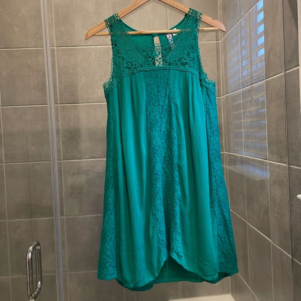 Alya Sleeveless Dress, Size Small, Emerald Green